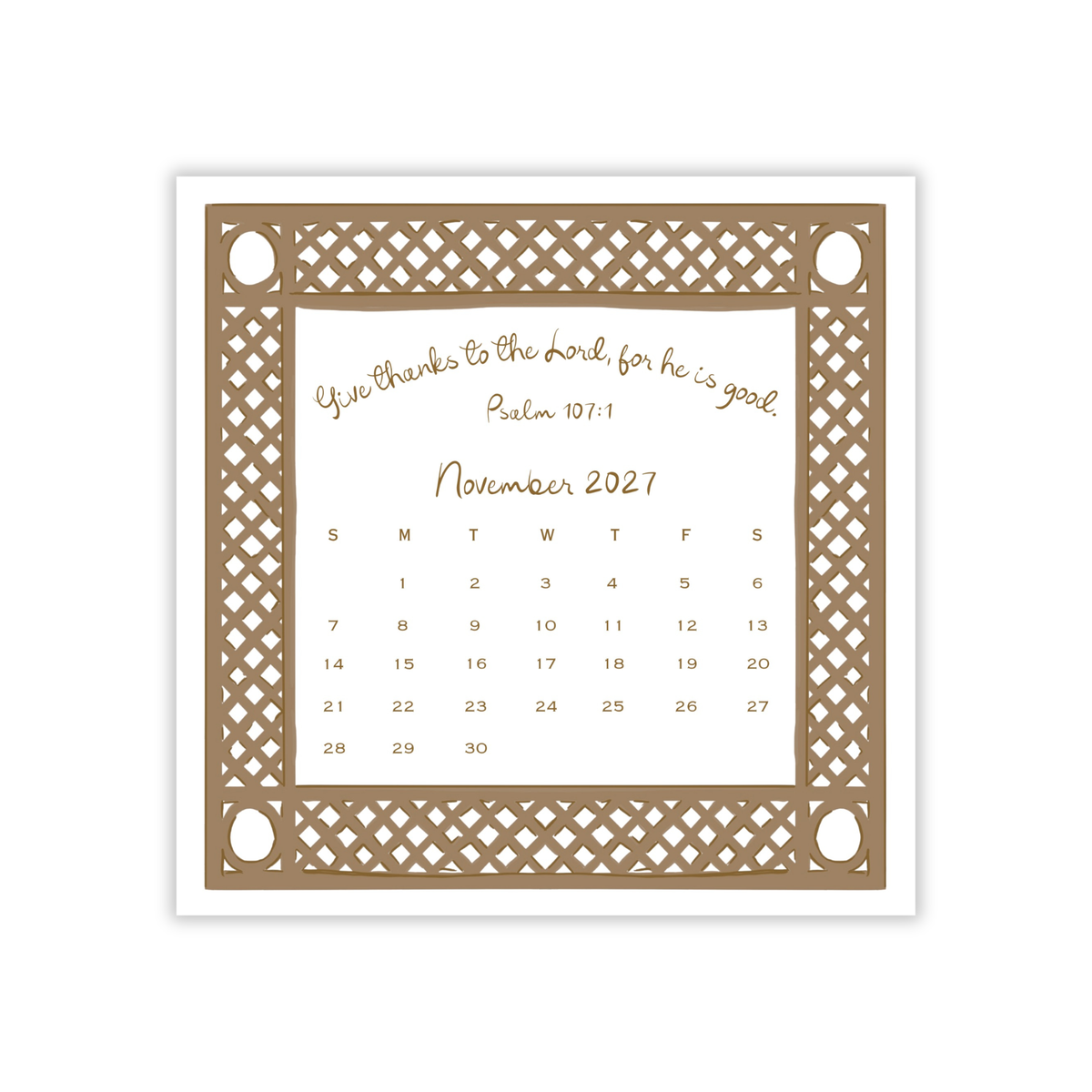 2027 His Promises Calendar