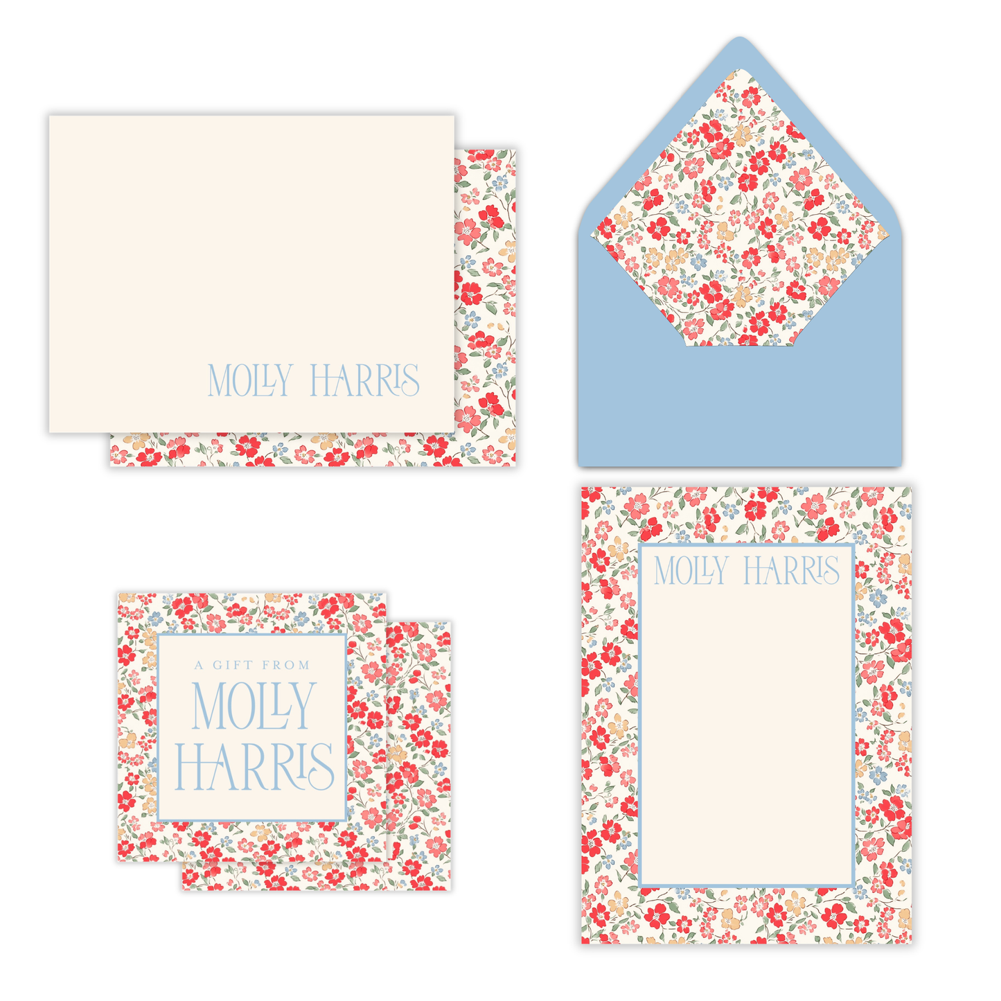 Cambridge Floral Summer in Color Stationery Set