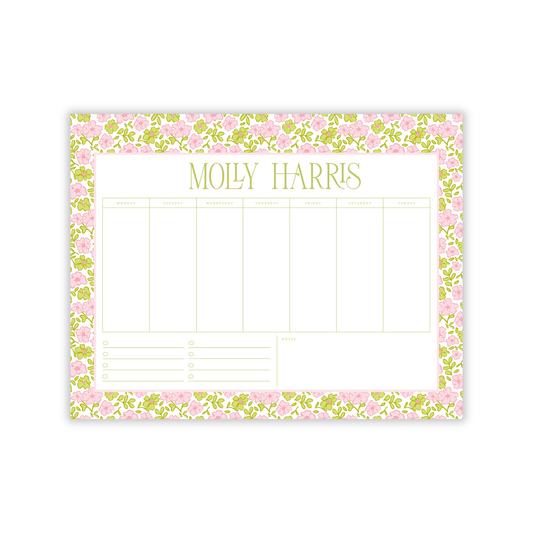 Sweet Pea Summer in Color Weekly to-do Jumbo Notepad