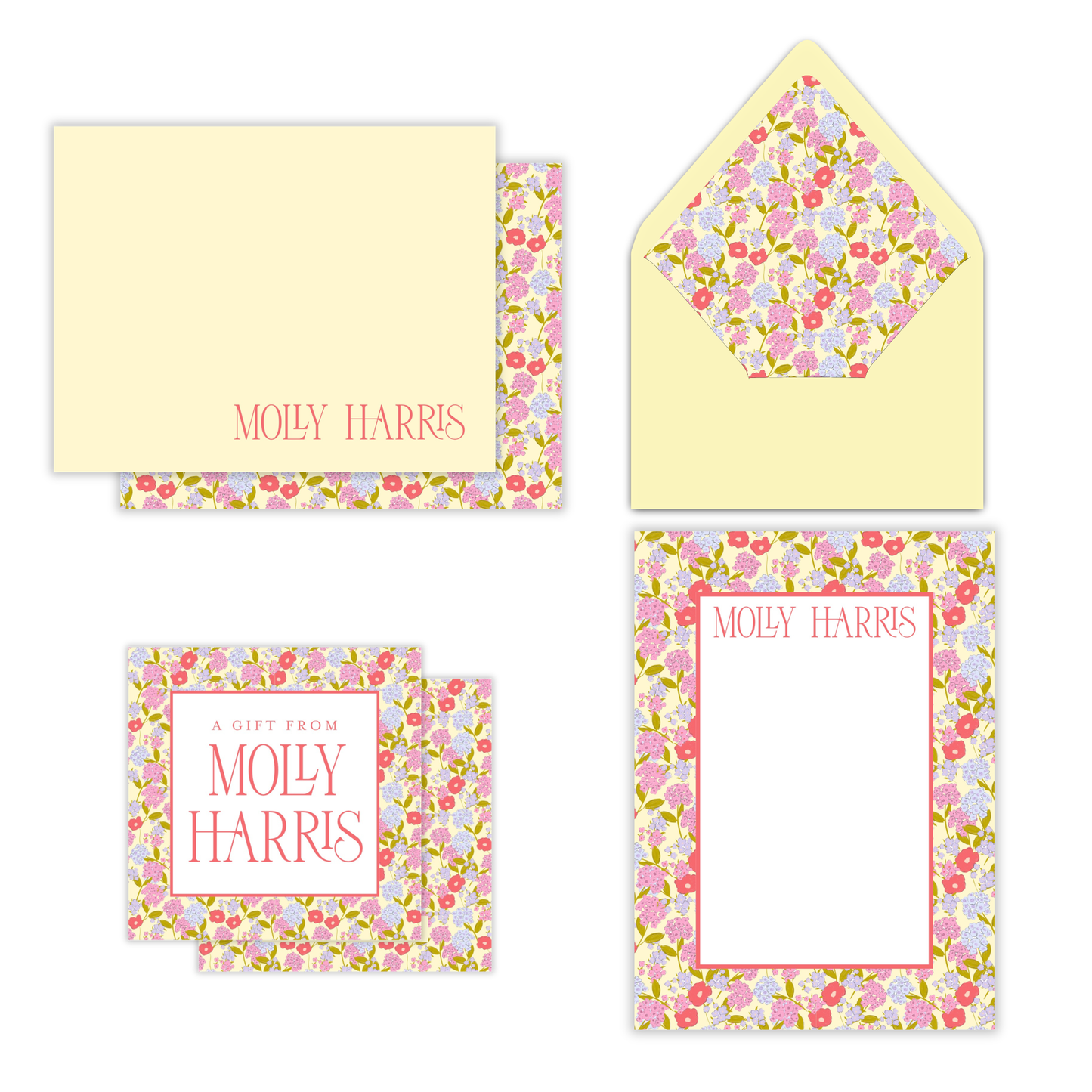 Hydrangea Lane Summer in Color Stationery Set