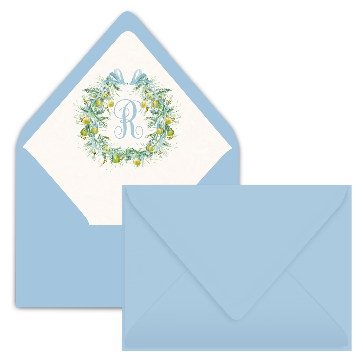 Pear and Pine Holiday Card