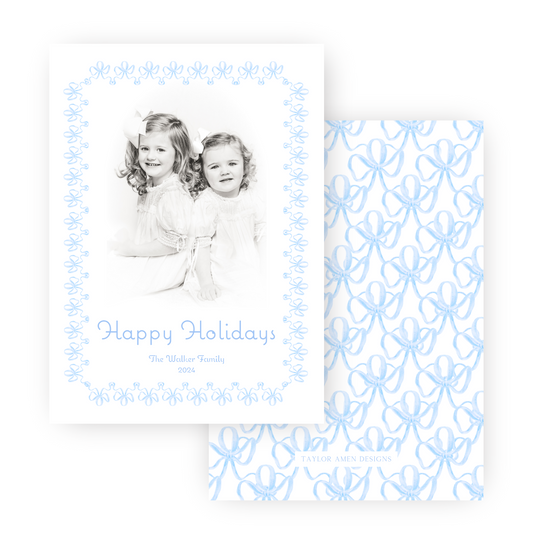 Coquette Bows Holiday Card