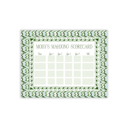 Classic Ikat Large Mahjong Scoring Notepad-Mother's Day