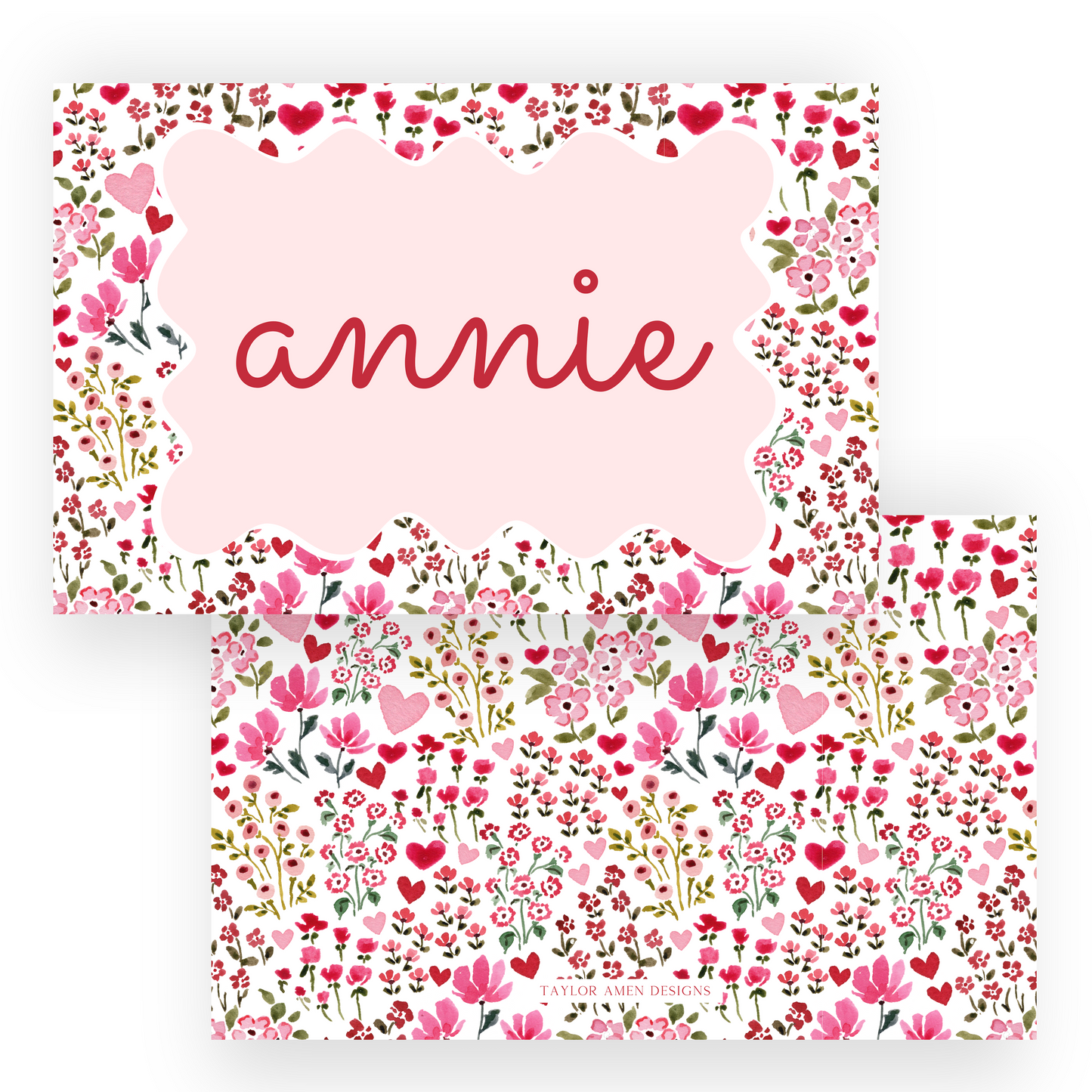 Floral Ditsy Valentine Placemat