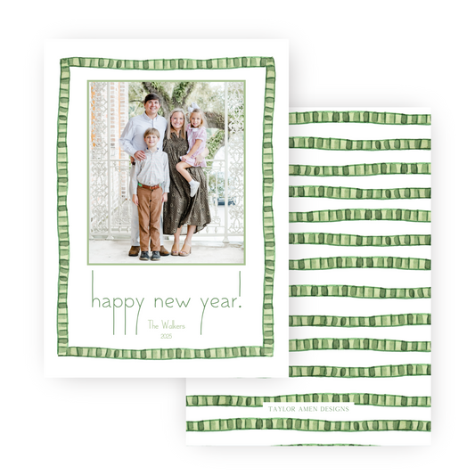 Forest Frame New Years Card