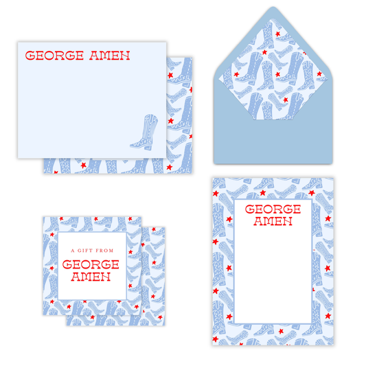 Stars and Spurs Summer in Color Stationery Set