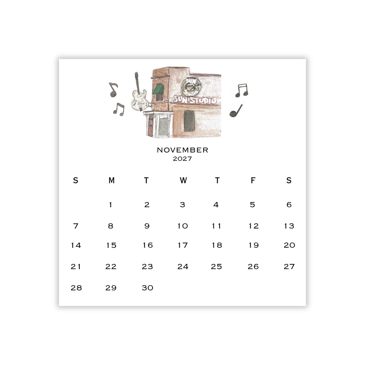 2027 Memphis/901 Calendar
