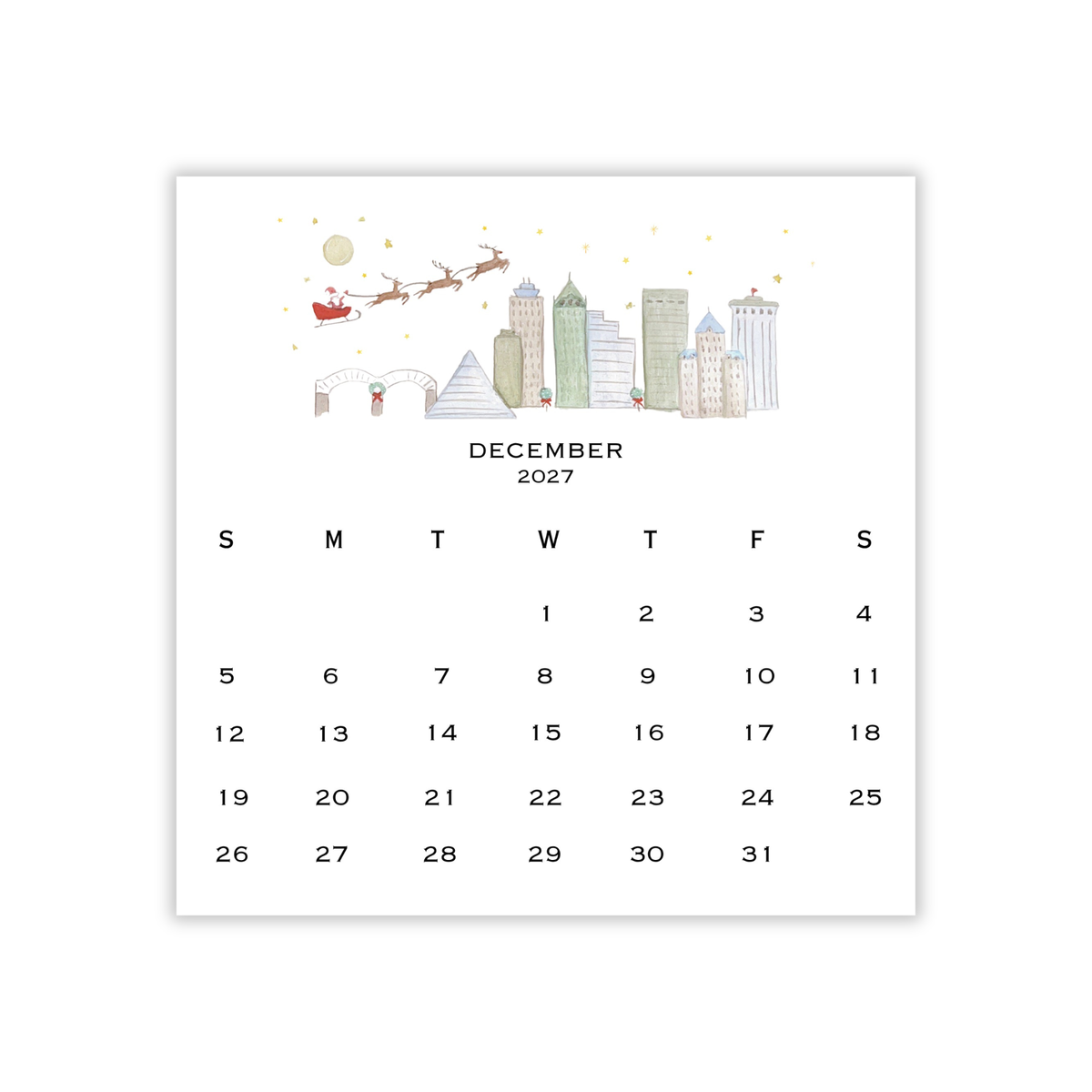 2027 Memphis/901 Calendar