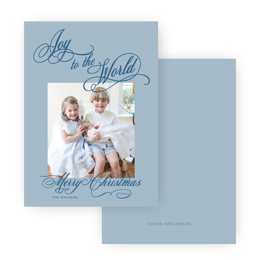 Joy to the World Holiday Card