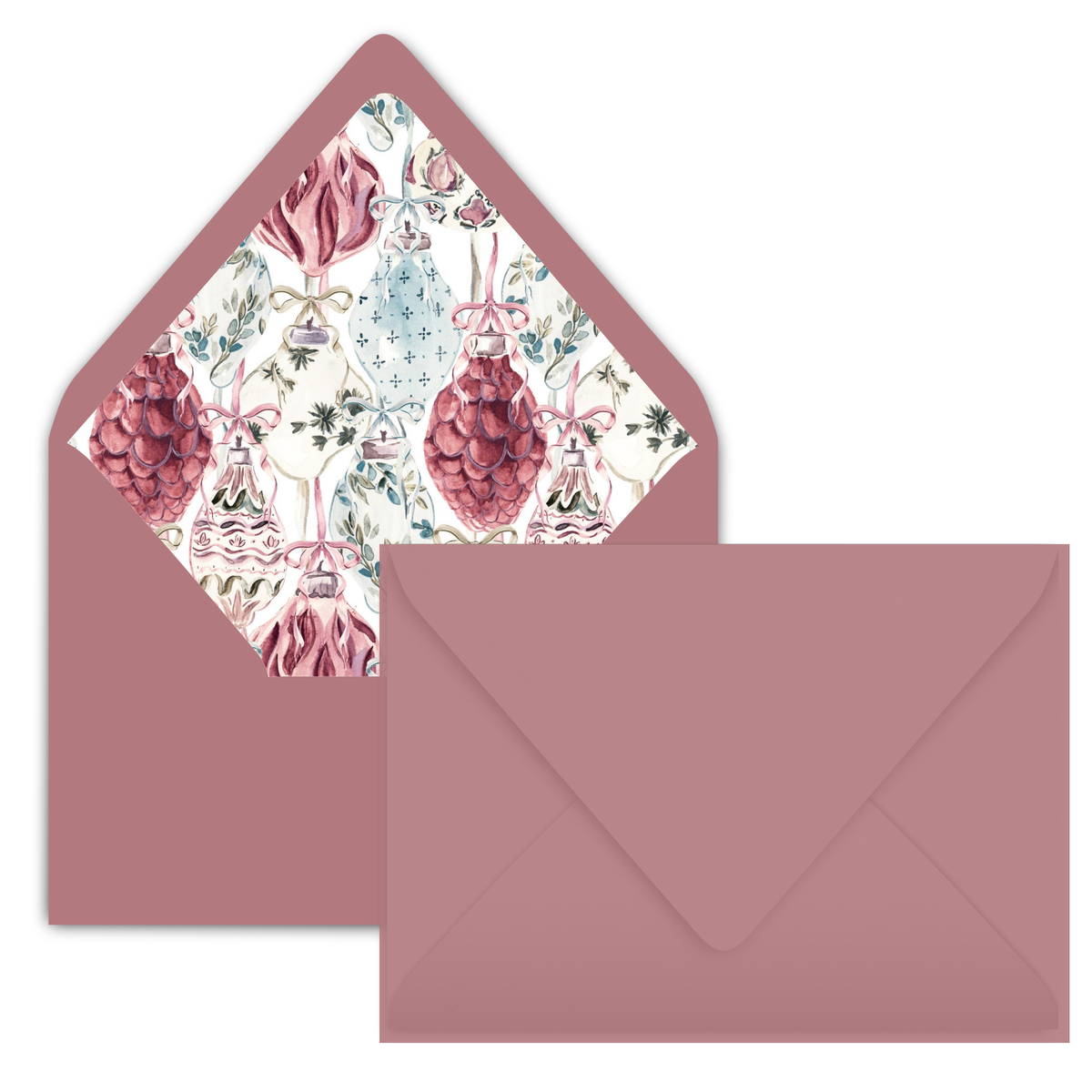 Florals and Baubles Holiday Card