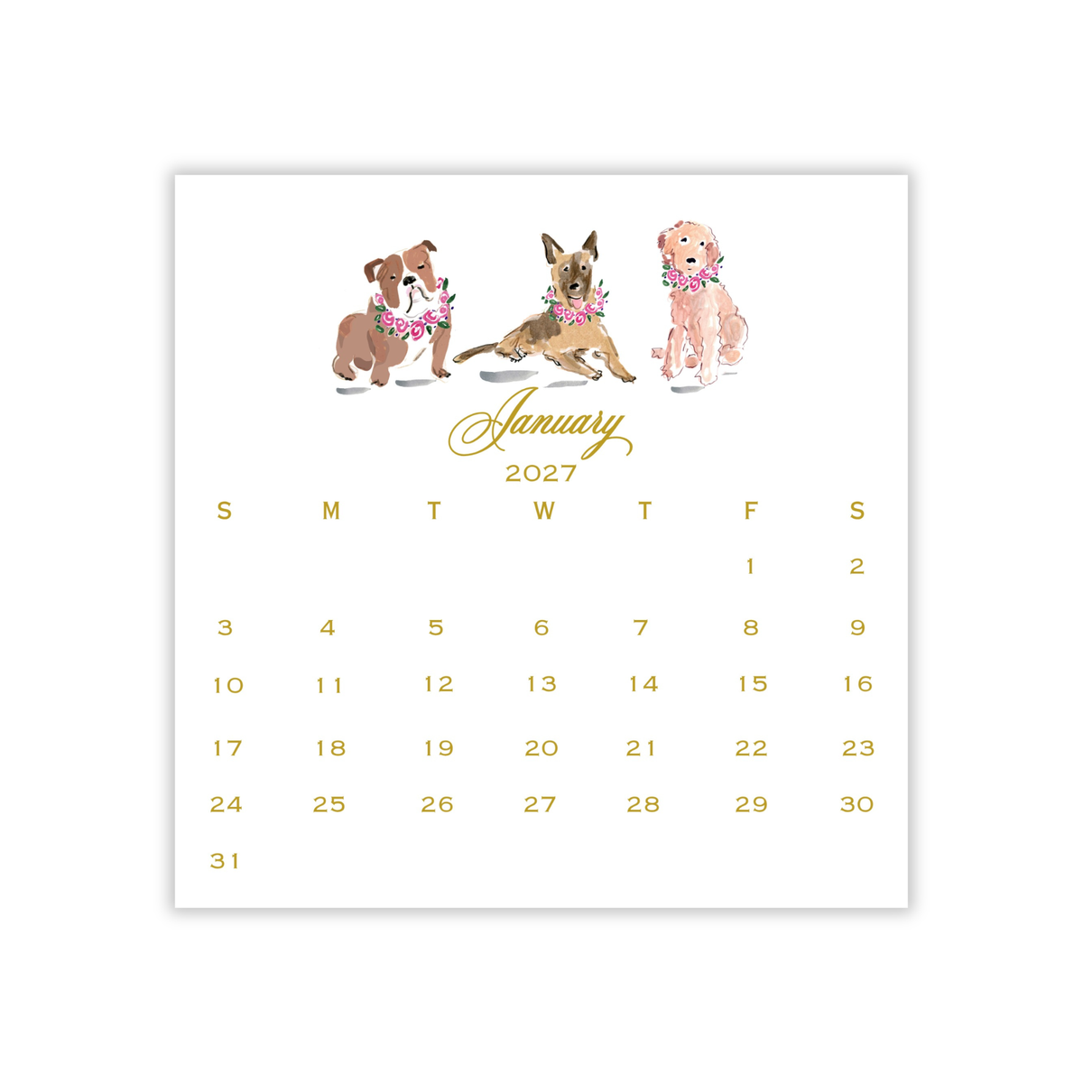 2027 Illustrated Calendar