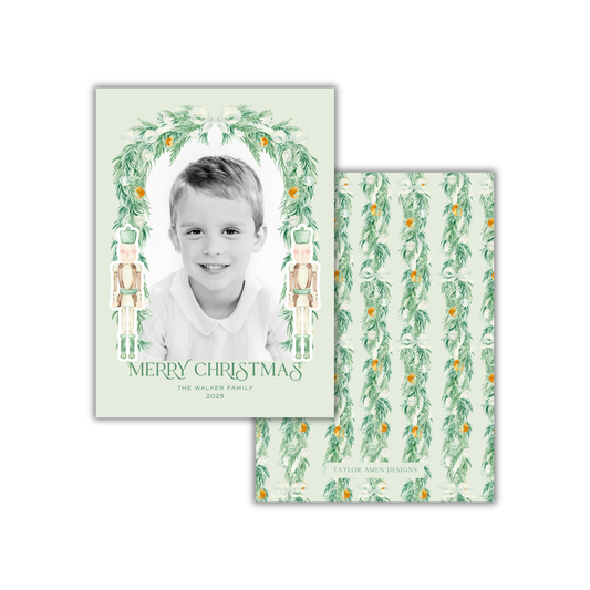 Mistletoe March Christmas Card
