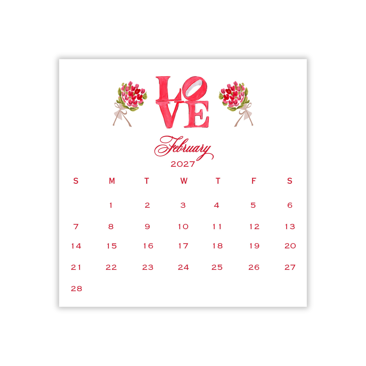 2027 Illustrated Calendar