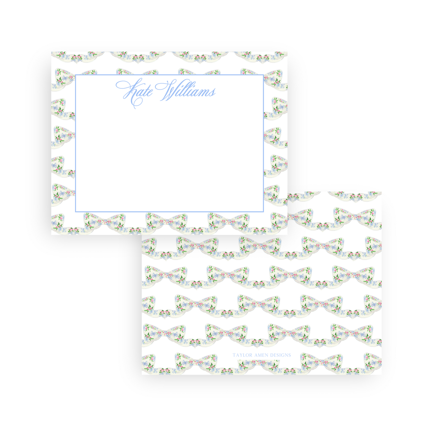 Floral Bows Stationery