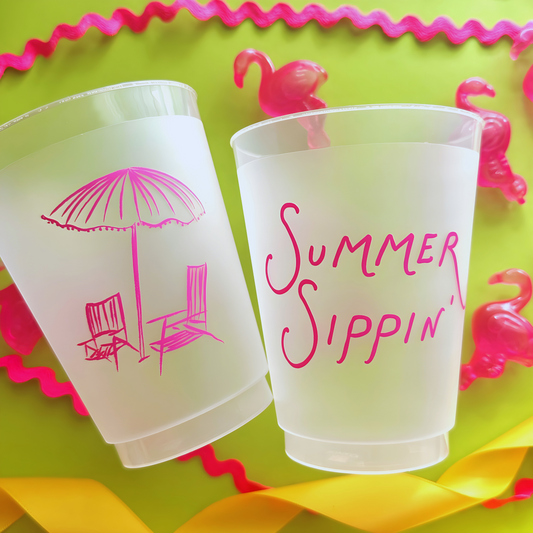 Summer Sippin' Cups-Sleeve of 5