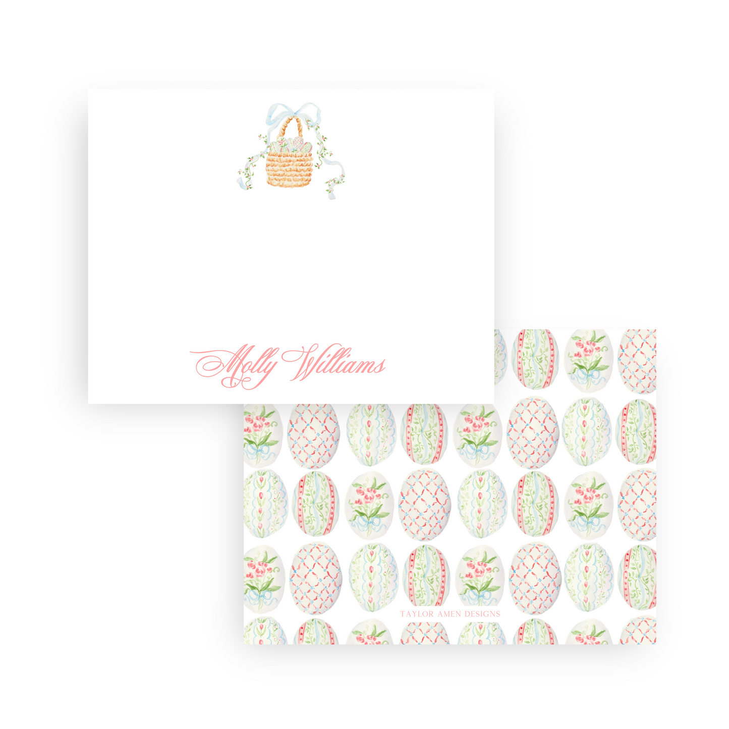 Floral Eggs Stationery