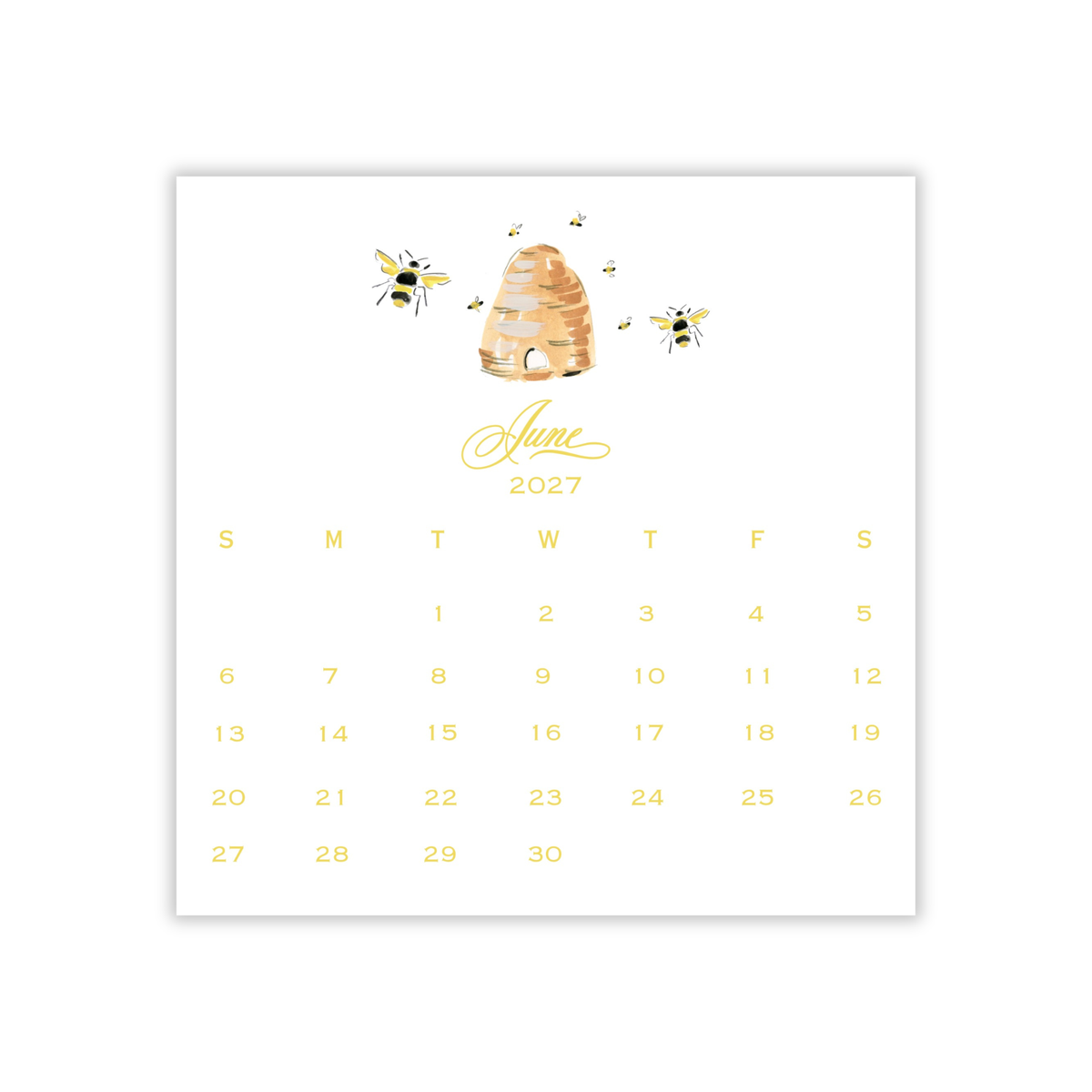 2027 Illustrated Calendar
