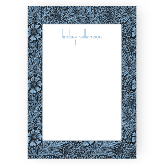 William Morris Inspired Bohemian Florals Notepad