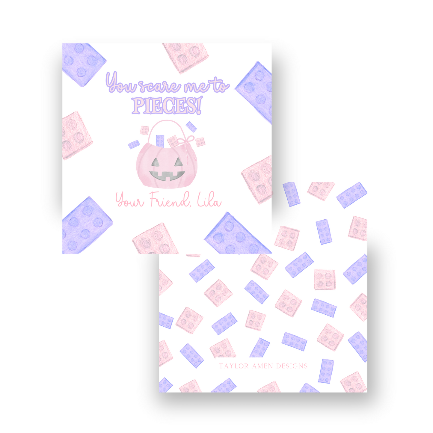 Puzzle Pieces Halloween Tag