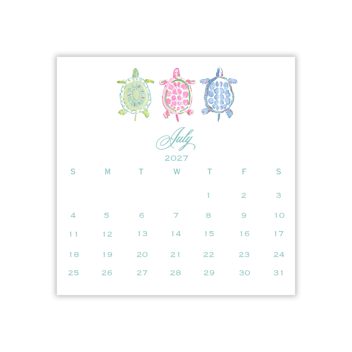 2027 Illustrated Calendar