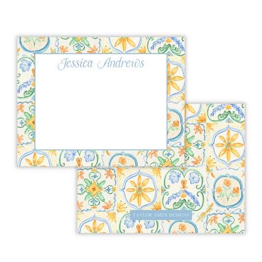 Mediterranean Mosaic Stationery