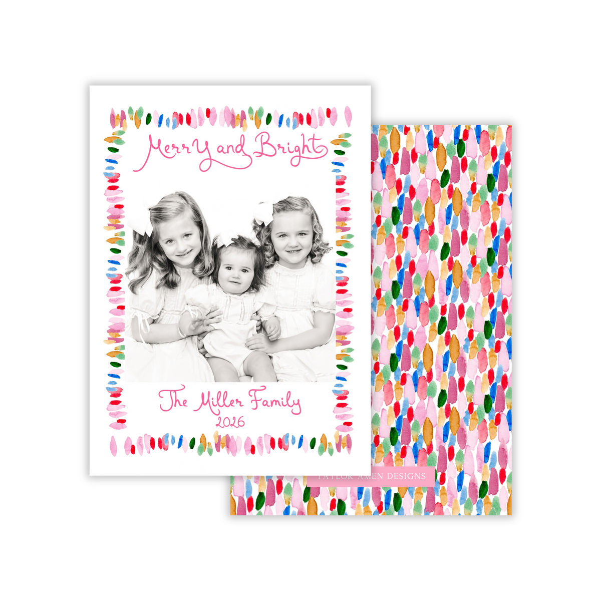 Colorful Christmas Holiday Card