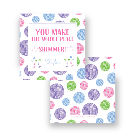 Shimmer Valentine Tag