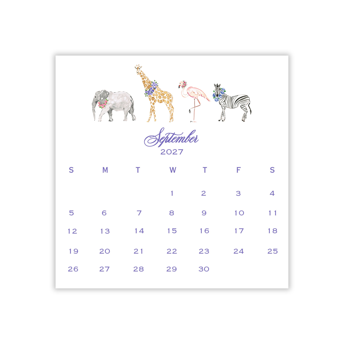 2027 Illustrated Calendar