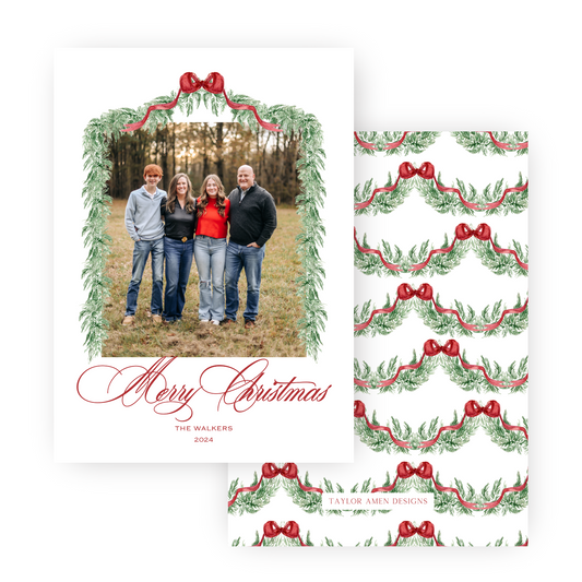 Traditional Christmas Holiday Card