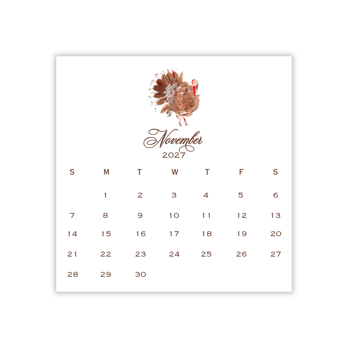2027 Illustrated Calendar