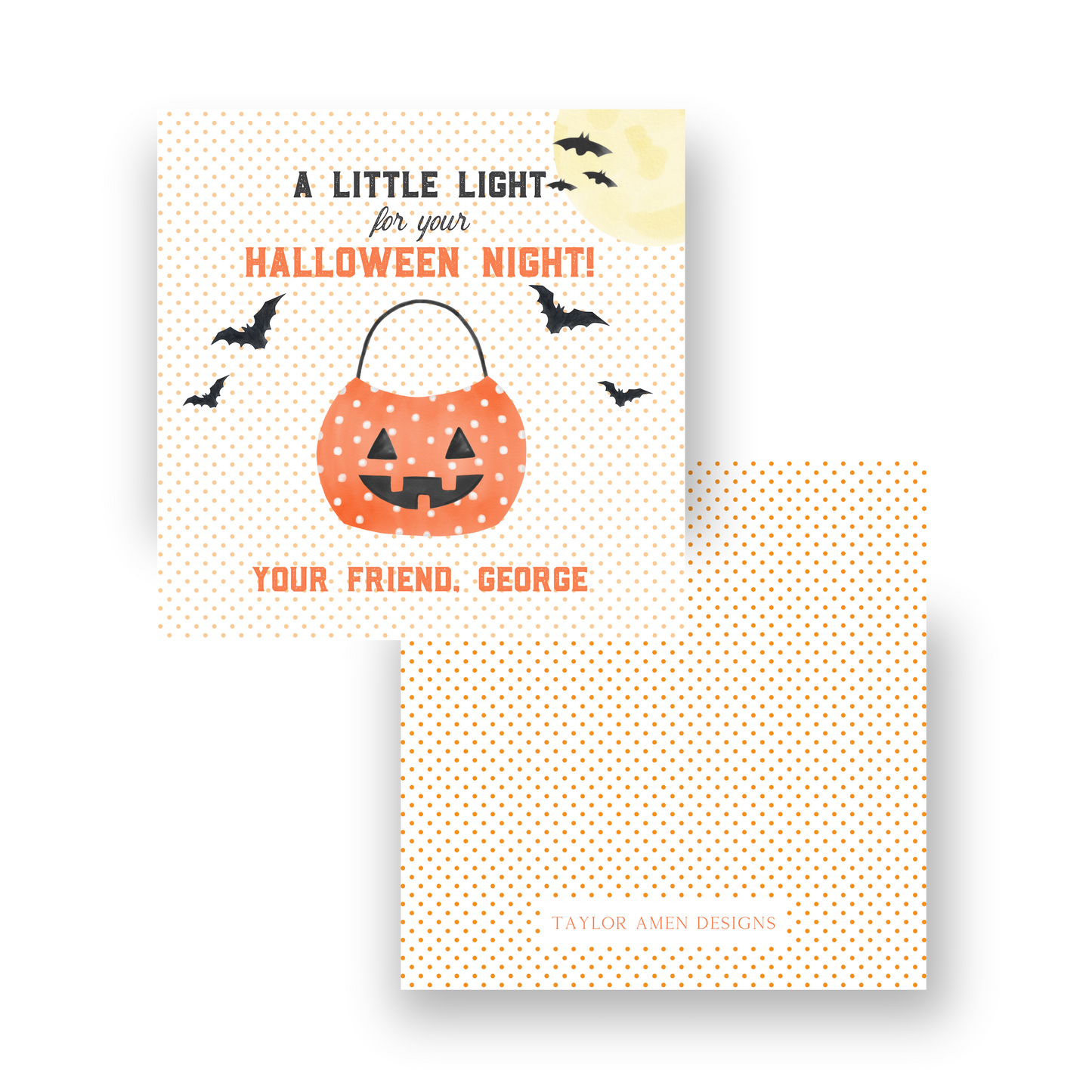 Light Halloween Tag