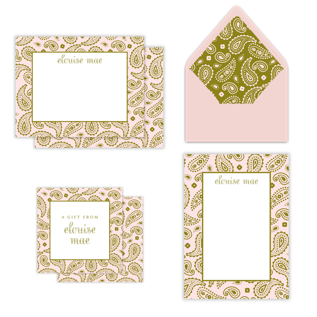 Bandana Babe Summer in Color Stationery Set