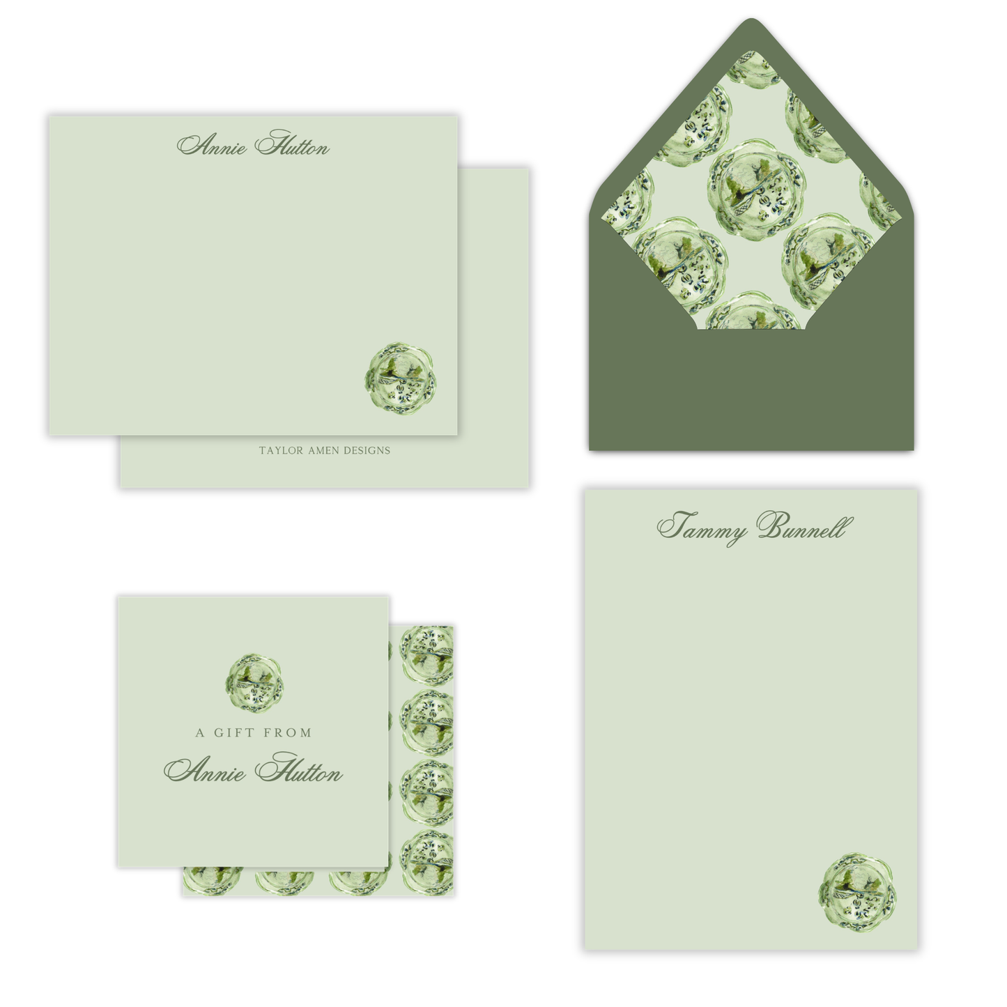 Celadon Summer in Color Stationery Set