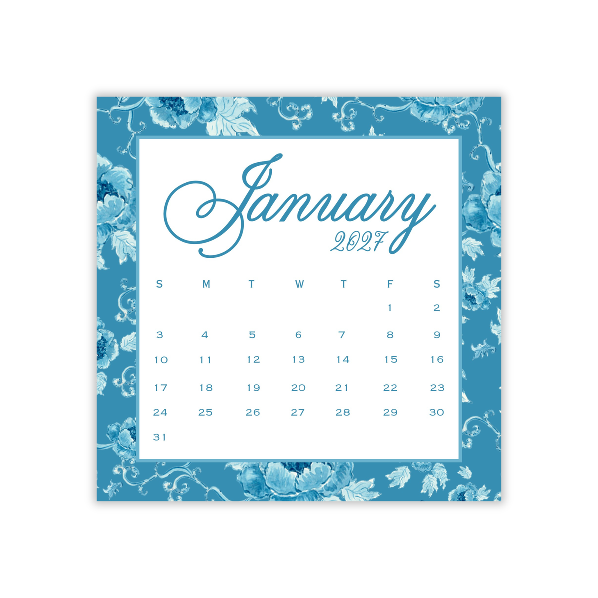2027 A Year in Bloom Calendar