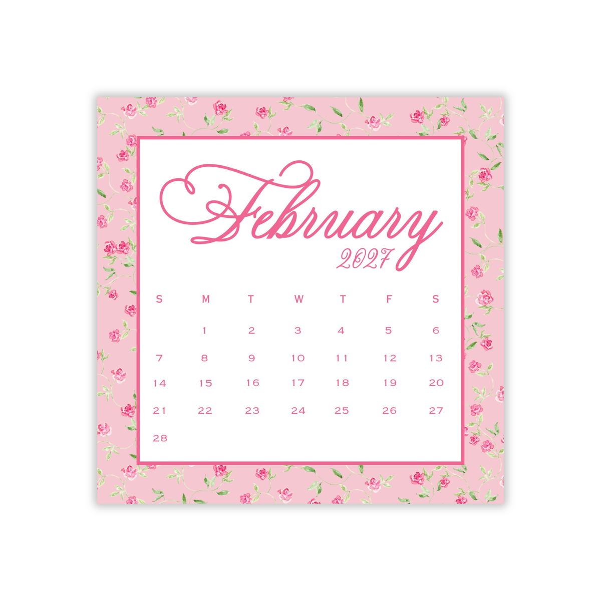 2027 A Year in Bloom Calendar