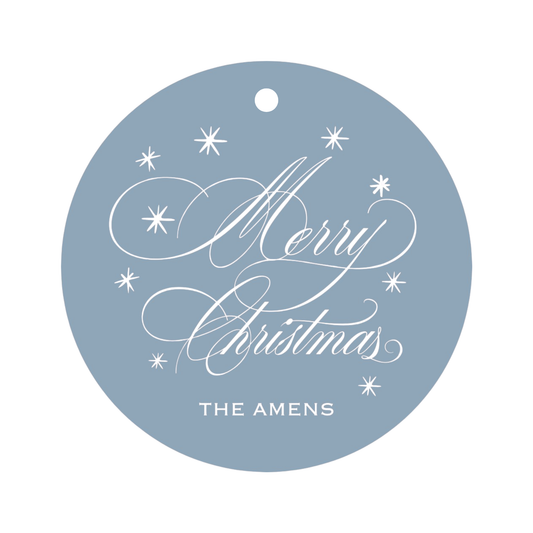 Round Colorway Christmas Tags