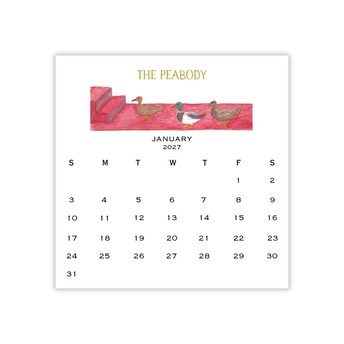 2027 Memphis/901 Calendar