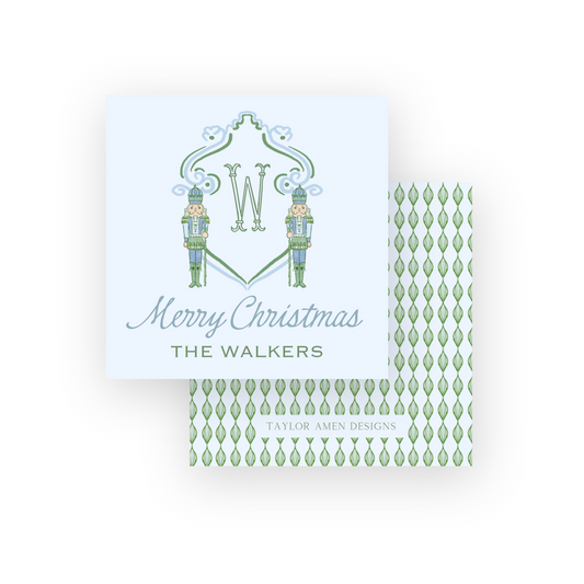 Nutcracker Crest Holiday Tag