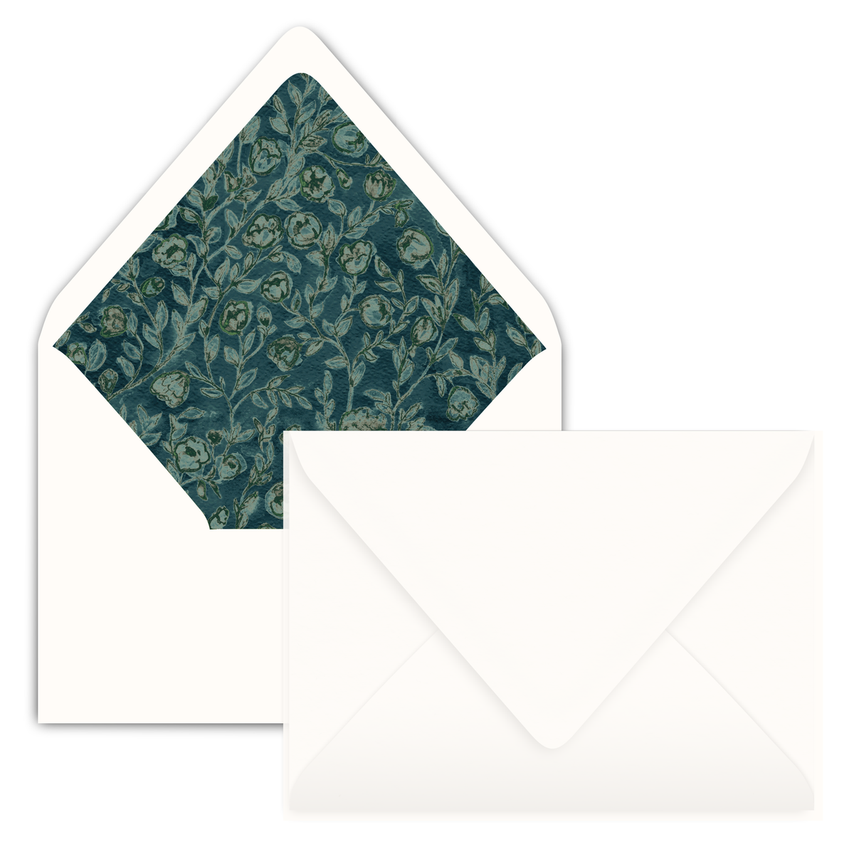 Midnight Florals Holiday Card