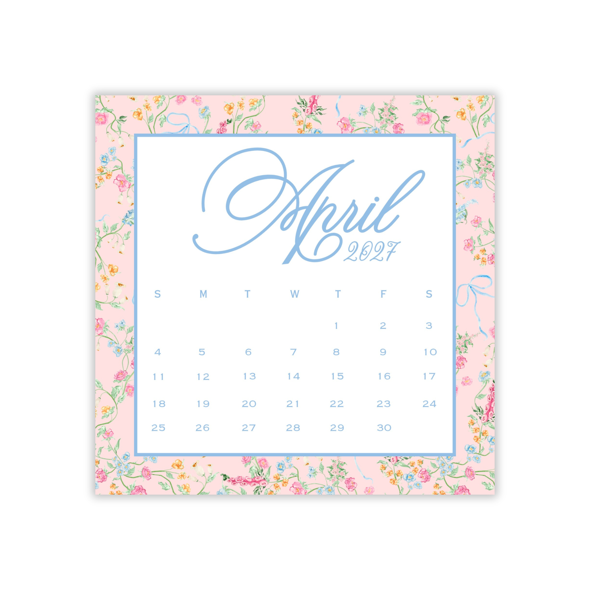 2027 A Year in Bloom Calendar