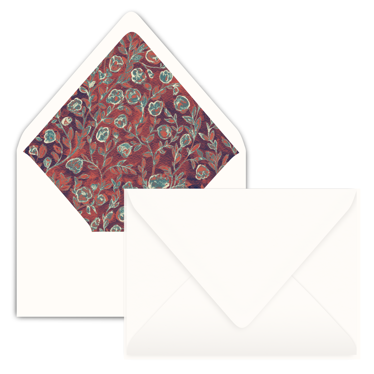 Ruby Florals Holiday Card