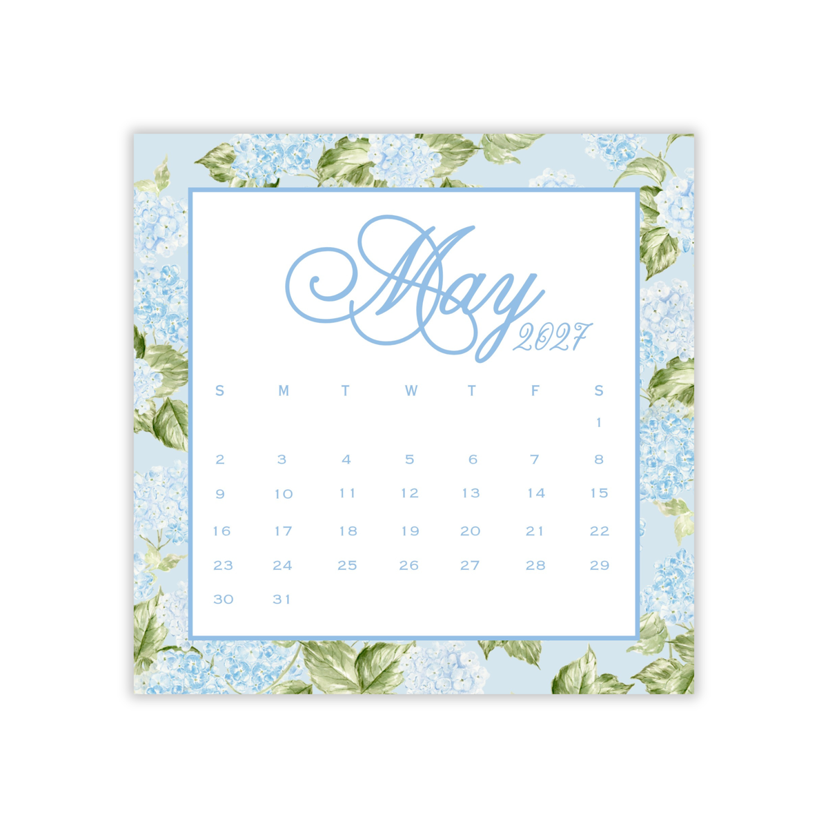 2027 A Year in Bloom Calendar