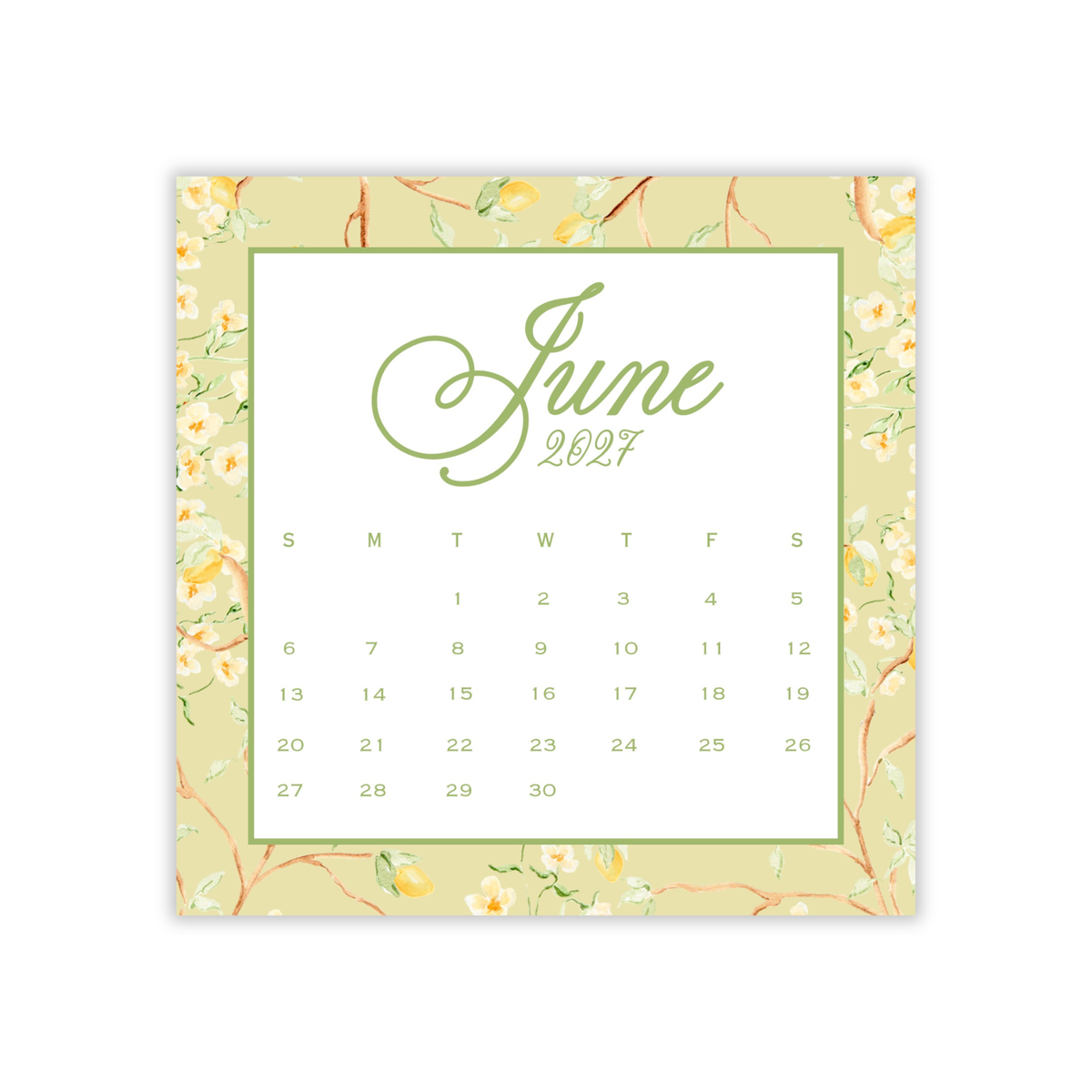 2027 A Year in Bloom Calendar