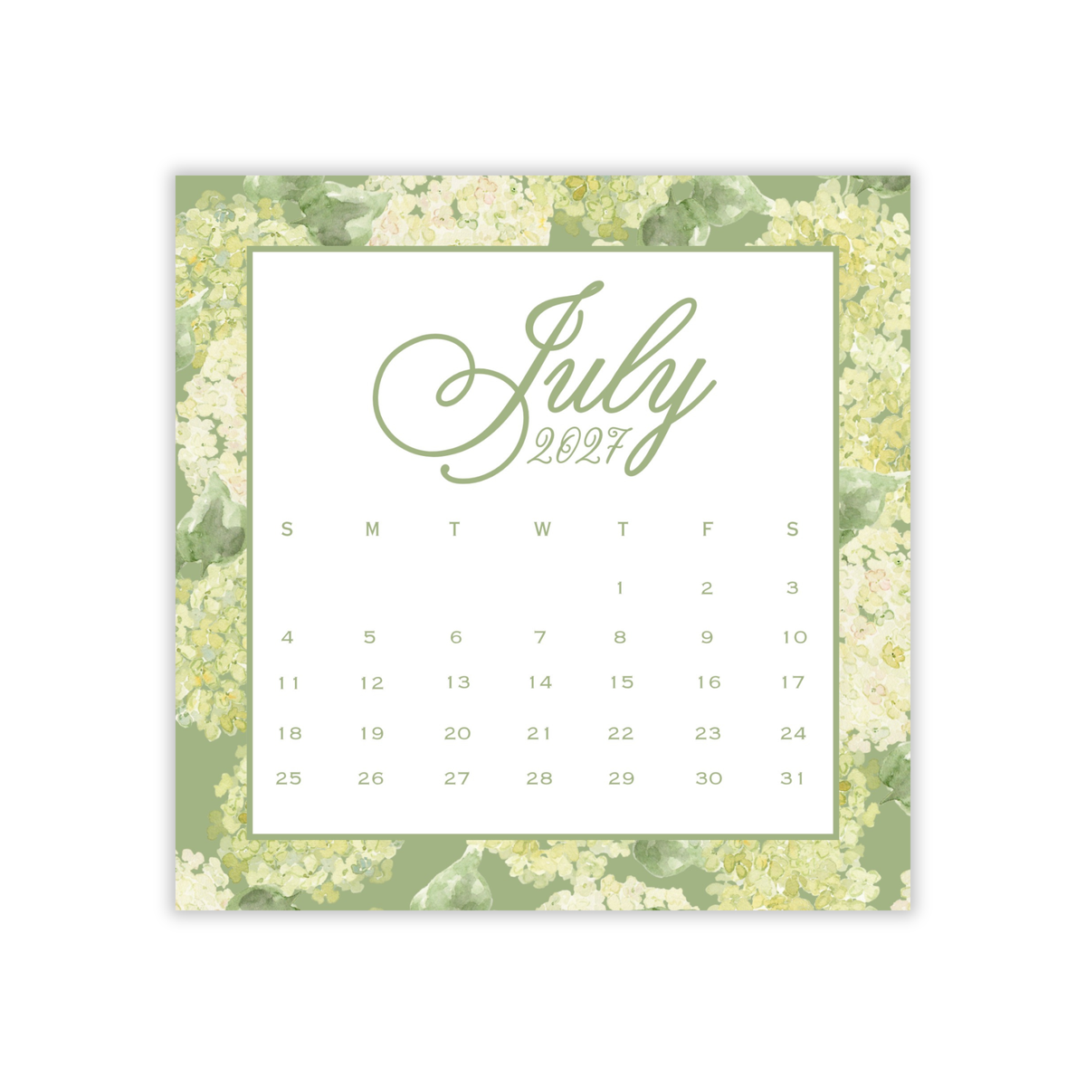 2027 A Year in Bloom Calendar