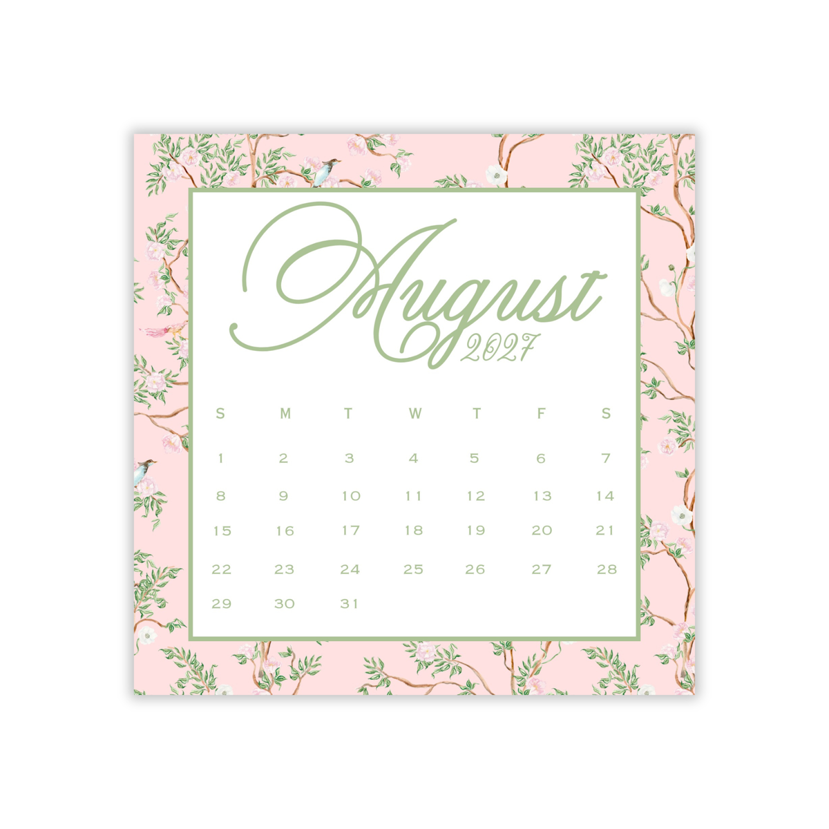 2027 A Year in Bloom Calendar