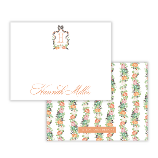 Autumn Trellis Crest Stationery