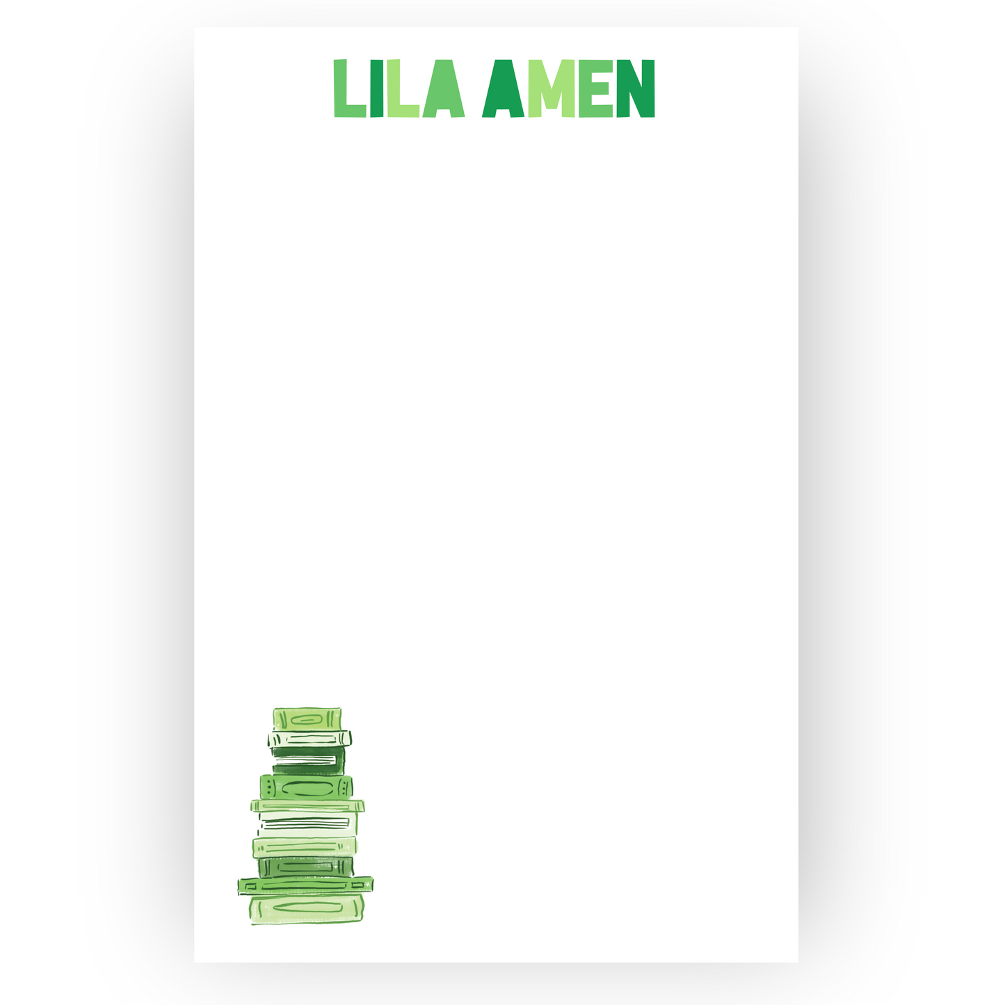 Lime Green Books Notepad