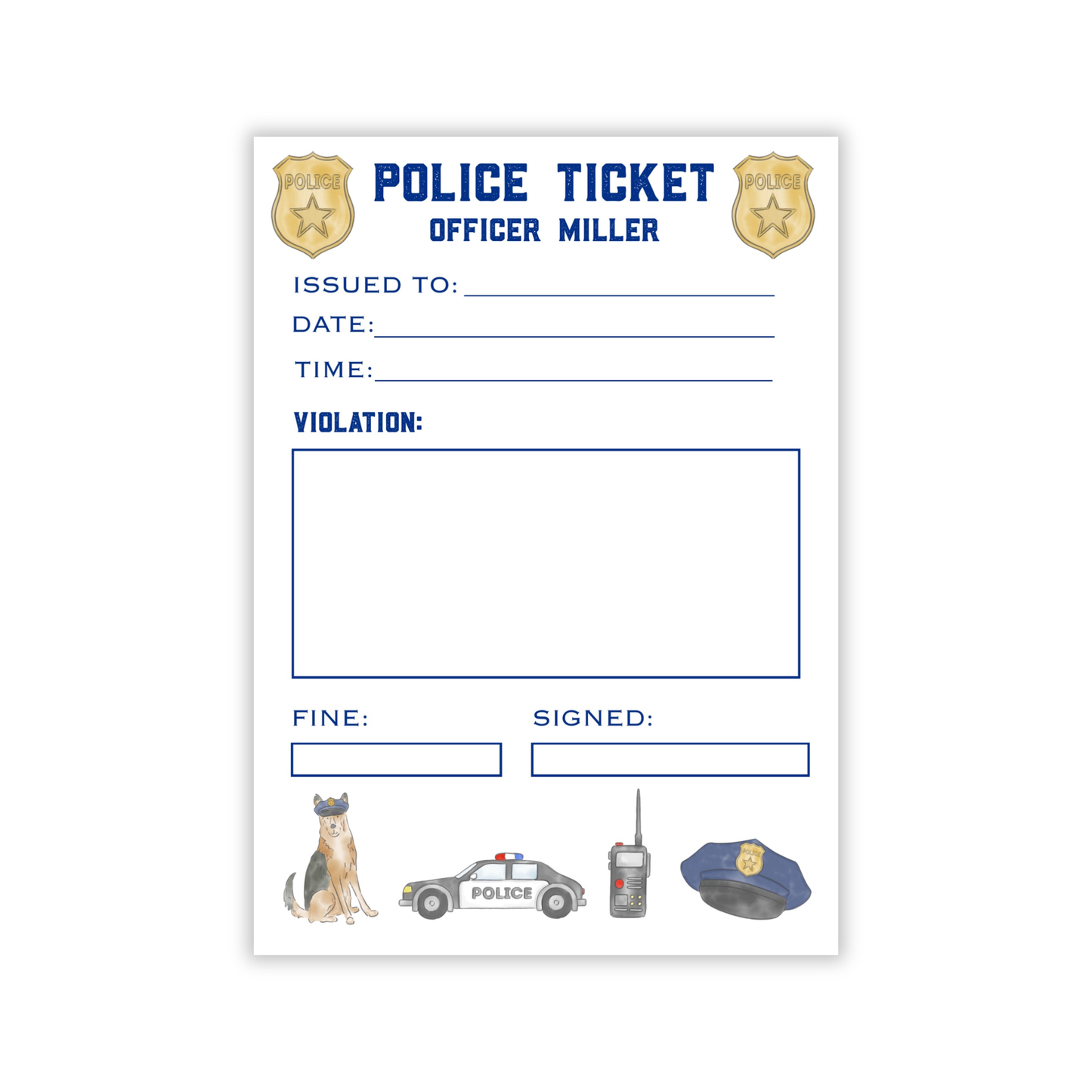 Kids Pretend Play Notepads