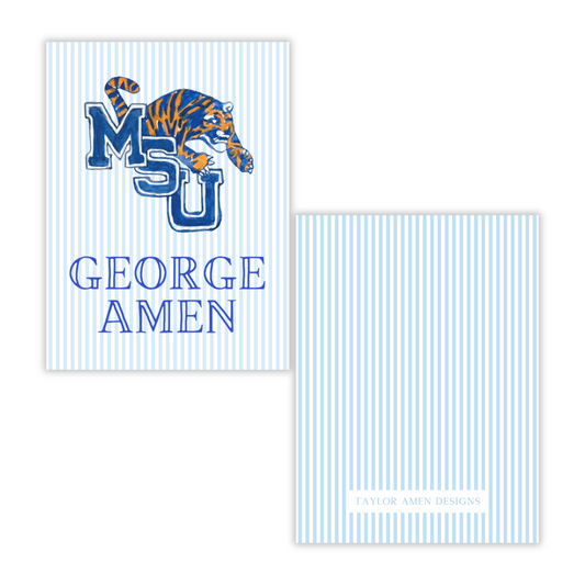 Vintage MSU Tigers Luggage Tag