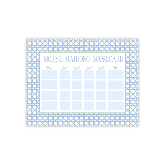 Classic Cane Colorway Large Mahjong Scoring Notepad-Mother's Day